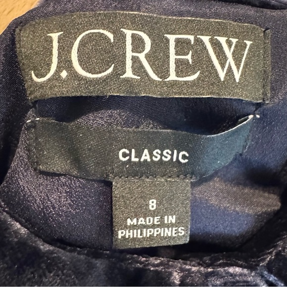 J.Crew Classic-Slim fit shirt in drapey velvet Whimsigoth 8 NWT - Picture 6 of 8